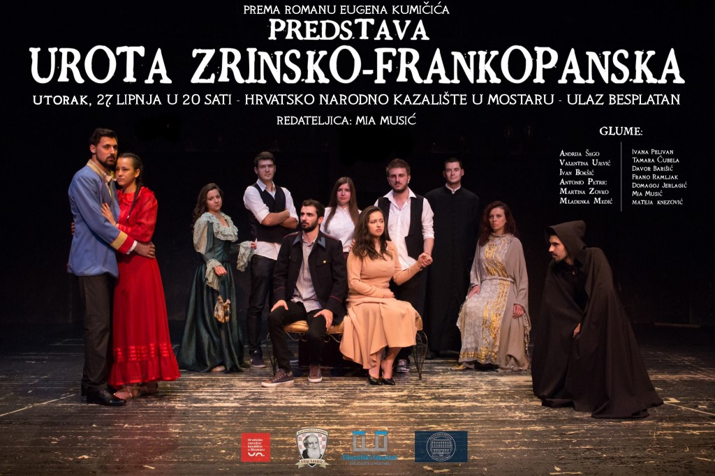 Klub studenata Filip Lastrić organizira predstavu 'Urota Zrinsko-Frankopanska'