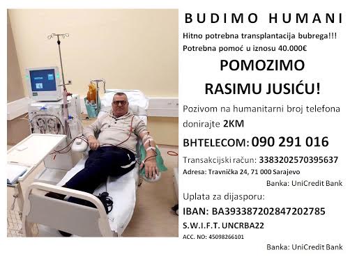 Budimo humani, pomozimo Rasimu Jusiću