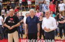 Dragan Čović i Nevenko Herceg na rukometnoj utakmici HMRK Zrinjski-HRK Izviđač