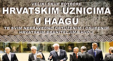 HTV Oscar C izravno će prenositi skup potpore hrvatskim uznicima u Hagu