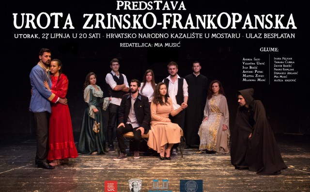 Klub studenata Filip Lastrić organizira predstavu 'Urota Zrinsko-Frankopanska'