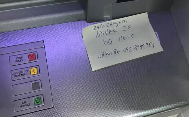 Dogodilo se u Hrvatskoj: htio vratiti novac koji je netko ostavio na bankomatu, ali nitko mu se nije javio