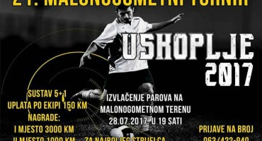 Aktivne prijave za 21. Malonogometni turnir Uskoplje 2017