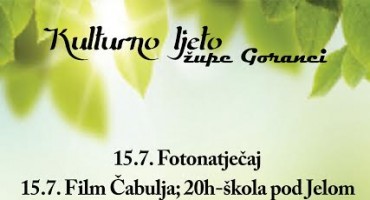 Počinje Kulturno ljeto župe Goranci 2017.