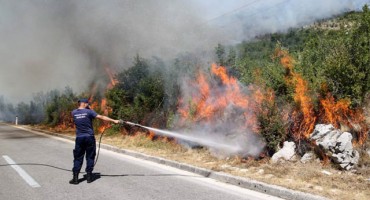 Mostar: Brzom reakcijom vatrogasaca ugašen požar koji je ugrožavao kuće