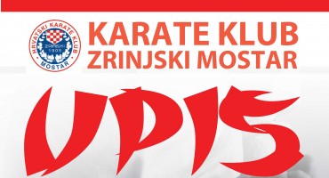 Upis novih članova karate klub Zrinjski Mostar 