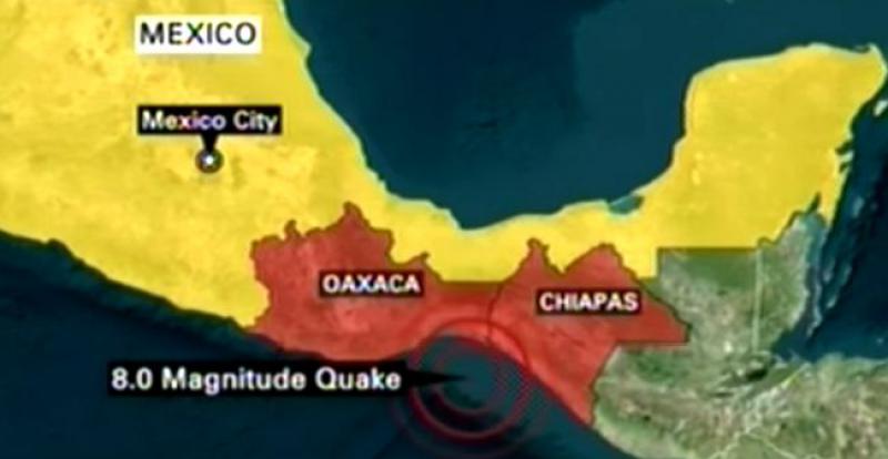 Potres magnitude 8,1 je pogodio južnu obalu Meksika