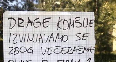 Obavijest susjedima: Oprostite zbog buke, ni mi nismo očekivali da se ovo dogodi...