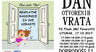 MOSTAR:  DAN OTVORENIH VRATA u Plesnom studiju Flash (MC Pavarotti) 