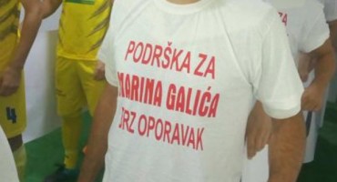 Podrška za brz oporavak nogometašu Zrinjskog, Galiću iz Simin Hana