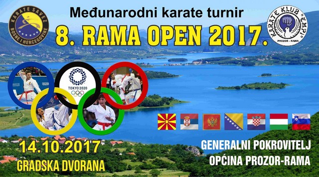 Sutra međunarodni karate turnir „8.Rama open“