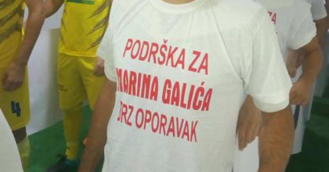 Podrška za brz oporavak nogometašu Zrinjskog, Galiću iz Simin Hana