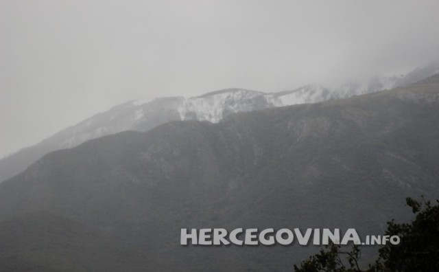 Snijeg na planinama oko Mostara: I dalje upaljen narančasti meteoalarm