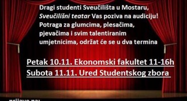 Studenti pokreću vlastitu predstavu na Sveučilištu