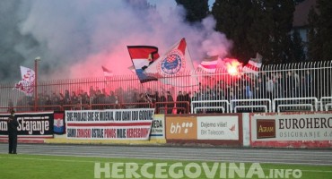 HŠK Zrinjski: Bakljada Ultrasa protiv Slobode
