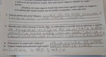 Pogledajte kako je djevojčica iz Zagreba sasvim iskreno odgovorila na radni listić iz lektire