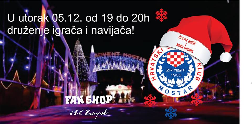 HŠK Zrinjski: Druženje igrača i navijača na Adventu