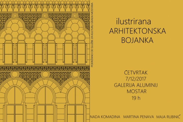 Galerija Aluminij ugošćuje predstavljanje Ilustrirane arhitektonske bojanke Mostara