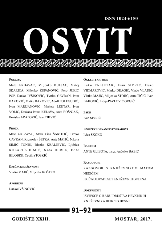Novi broj časopisa Osvit 2017./2018. dostupan hrvatskoj javnosti