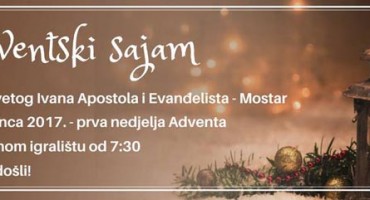 Mostar: Adventski sajam u župi sv. Ivana Apostola i Evanđelista
