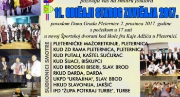 U subotu tradicionalna manifestacija ''Običaji starog zavičaja 2017.''