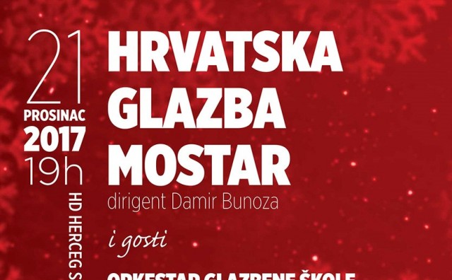 Hrvatska glazba Mostar organizira Božićni koncert