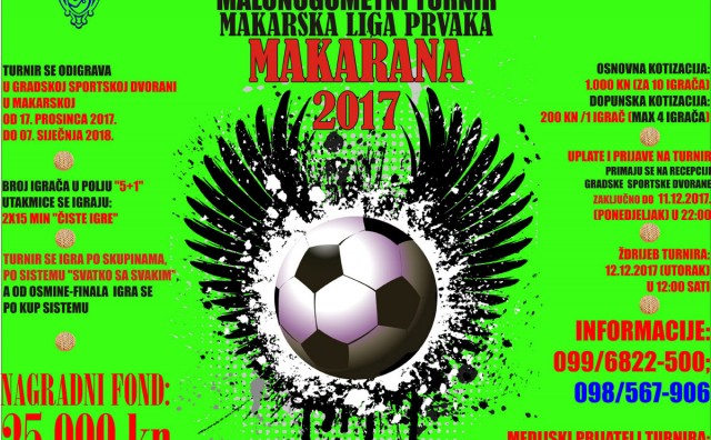 Malonogometni turnir Makarska liga prvaka-MAKARANA 2017