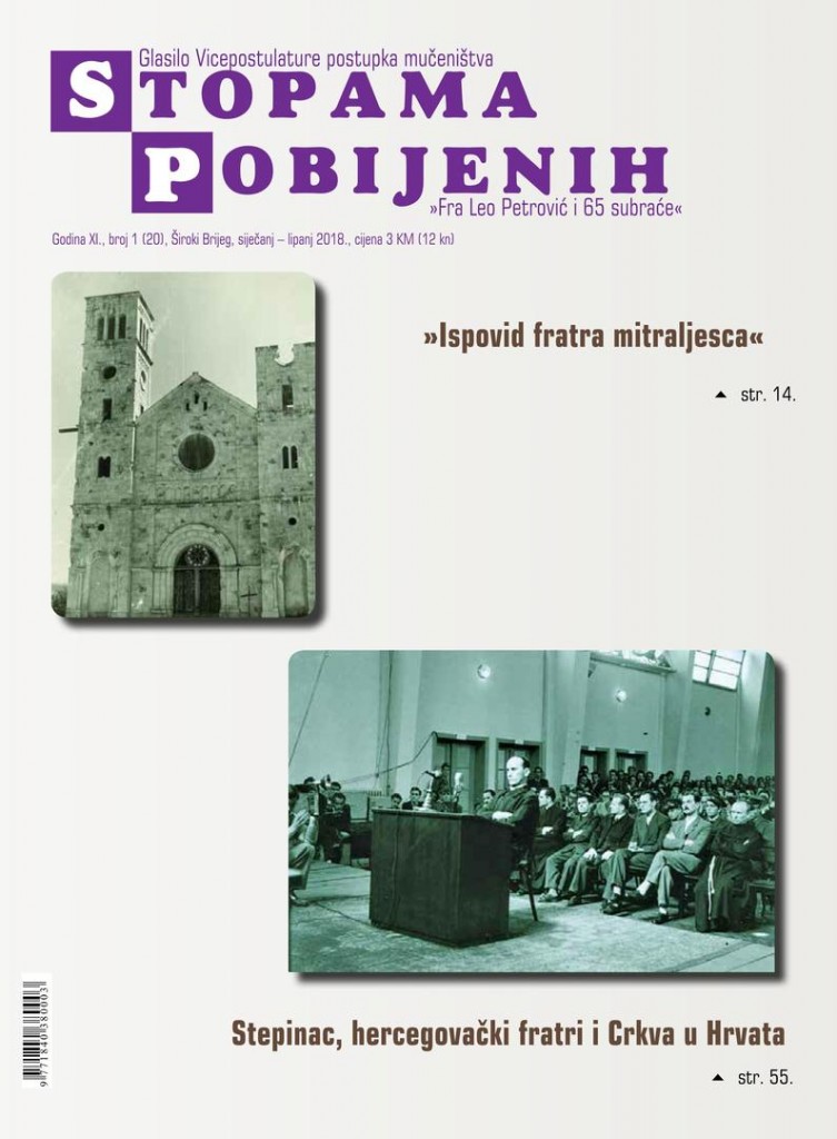 Izišao je 20. broj glasila "Stopama pobijenih"