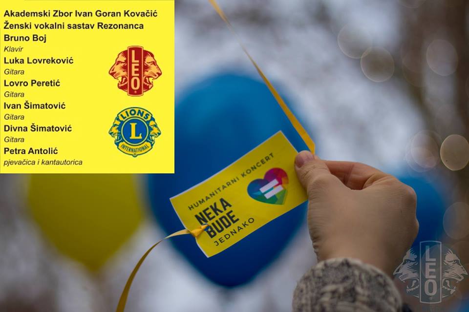 Humanitarni koncert "Neka bude jednako" održava se u Zagrebu