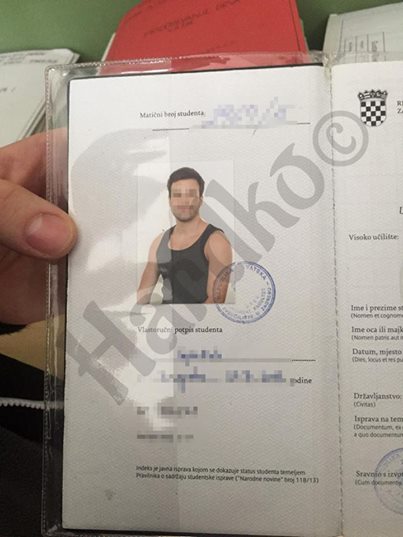 Student htio ispasti frajer i pokazao mišiće na slici u indexu