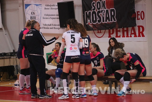 Odbojka: SOK Mostar - ŽOK Bimal-Jedinstvo 0-3