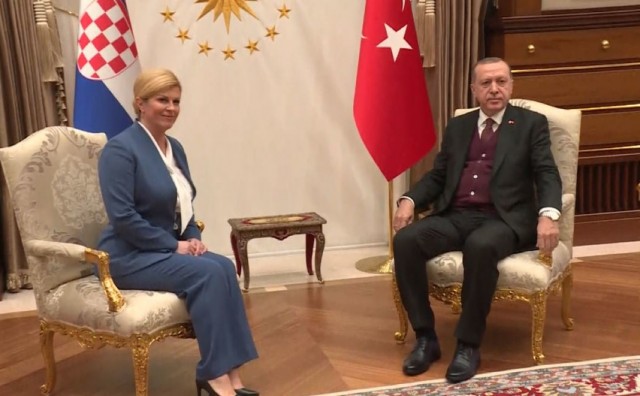 Kolinda Grabar Kitarović, Recep Tayip Erdogan