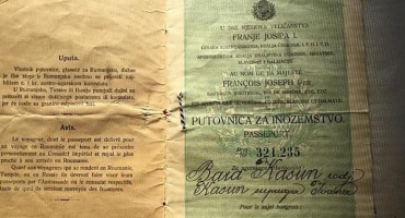 Hrvatska putovnica iz vremena Franje Josipa 