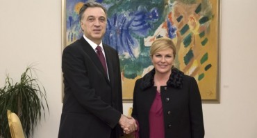 Grabar-Kitarović s crnogorskim predsjednikom Vujanovićem