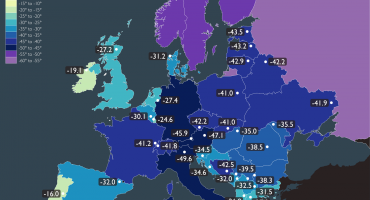 I do -58 stupnjeva: ovo su najniže zabilježene temperature ikad zabilježene u Europi