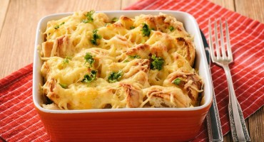 složenac od starog kruha, slanine i povrća, recept