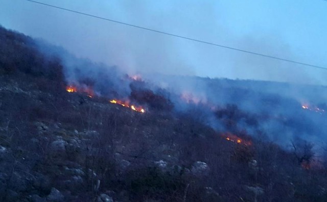 Zbog velikog požara zatvorena Jadranska magistrala