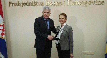 MOSTAR: Šefica hrvatske diplomacije s predsjedateljem Predsjedništva BiH