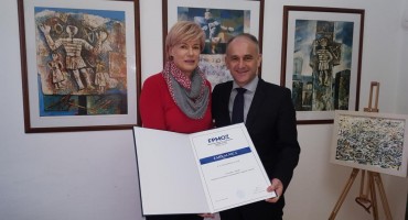 FPMOZ: Dekan Mario Vasilj uručio zahvalnicu prof. dr. sc. Sonji Kovačević 