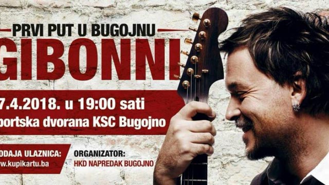 Prvi Gibonnijev koncert u Bugojnu 27. travnja