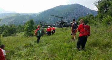 Prenj, žena, helikopter