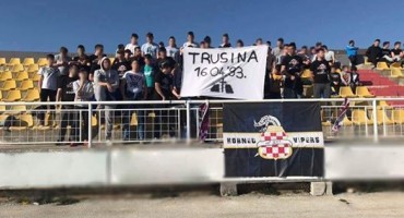 Navijači Posušja odali počast žrtvama Trusine i zatražili promjenu imena stadiona u Buturović Polju