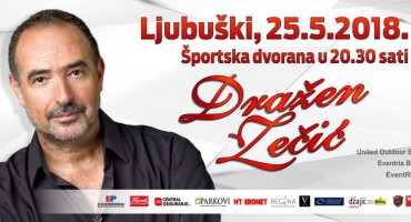Ljubuški: Veliki koncert hrvatskog kralja zabavne glazbe Dražena Zečića 