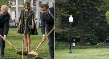 Donald Trump, Emmanuel Macron