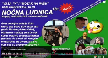 Veceras u 20h najjača humoristička emisija 'NOĆNA LUDNICA'