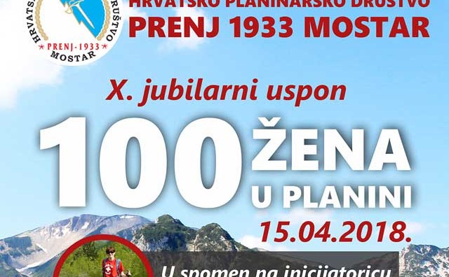 HPD Prenj 1933 Mostar: Uspon 100 žena u planini 2018.