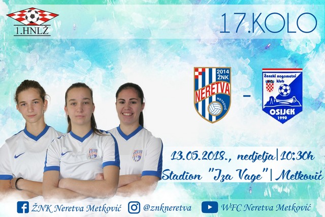 U nedjelju igraju ŽNK Neretva i ŽNK Osijek