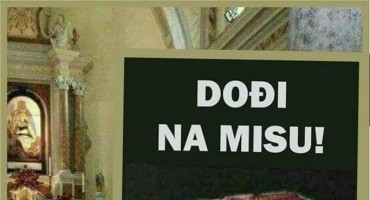 'Dođi na misu, ne čekaj da te drugi donesu': poziv vjernicima u crkvu postao hit na FB-u