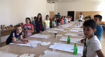 FPMOZ: Održana Likovna radionica za učenike u okviru Likovne kolonije Krešimir Ledić 