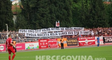 HŠK Zrinjski: Snažna poruka Ultrasa na jučerašnjoj utakmici